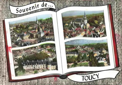 AK / Ansichtskarte Toucy Auxerre 89 Yonne Vue générale Eglise Château Bilderbuch