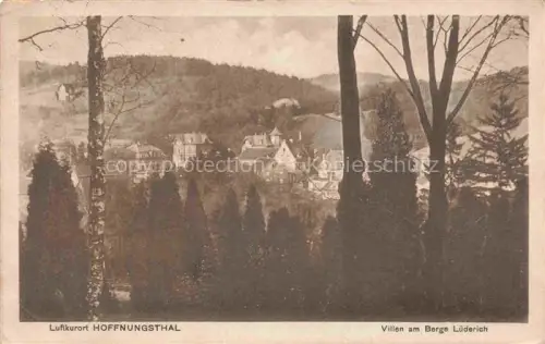 AK / Ansichtskarte Hoffnungsthal Much Rhein-Sieg-Kreis NRW Villen am Berg Luederich