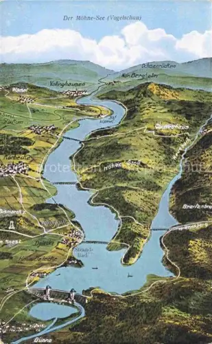 AK / Ansichtskarte Moehnesee Panoramakarte