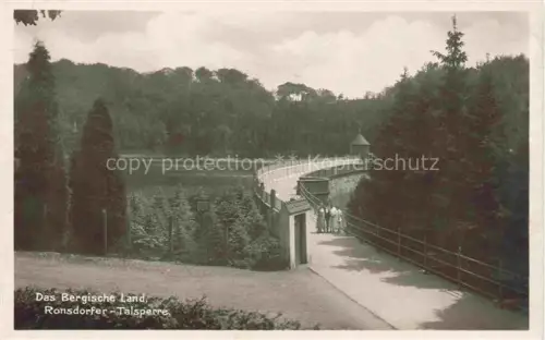 AK / Ansichtskarte Ronsdorf Wuppertal NRW Ronsdorfer Talsperre