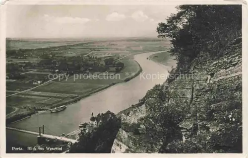 AK / Ansichtskarte Porta Weser Westfalica Blick ins Wesertal