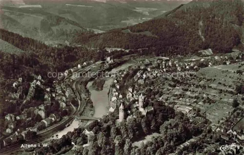 AK / Ansichtskarte Altena Lenne Fliegeraufnahme Maerkischer Hof
