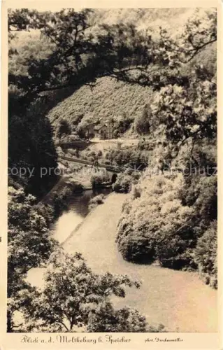 AK / Ansichtskarte Speicher Eifelkreis Bitburg-Pruem Blick zur Moltkeburg