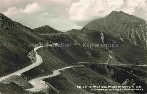 AK / Ansichtskarte Jaufenstrasse Passo del Giovo Bolzano IT Panorama mit Roemerkurve