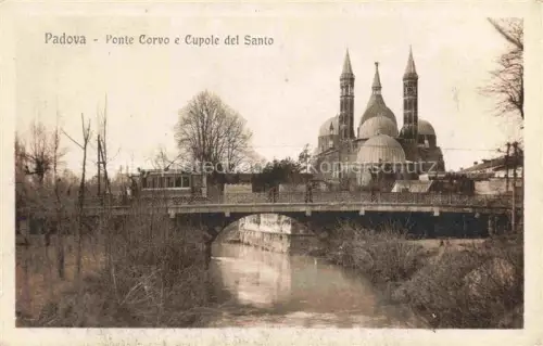 AK / Ansichtskarte PADOVA Veneto IT Ponte Corvo e Cupole del Santo