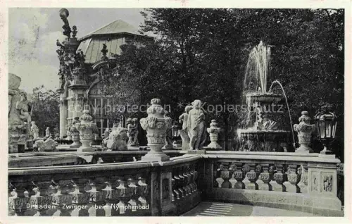 AK / Ansichtskarte DRESDEN Elbe Zwinger beim Nymphenbad