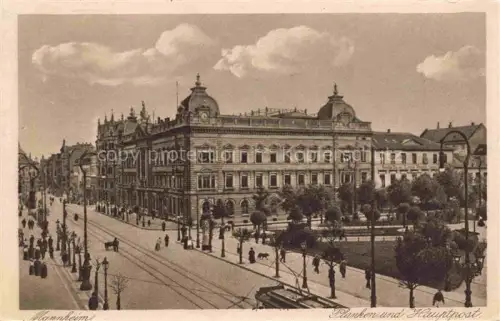 AK / Ansichtskarte MANNHEIM BW Planken und Hauptpost