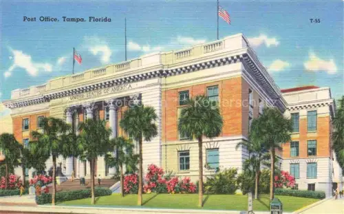 AK / Ansichtskarte Tampa Florida USA Post Office
