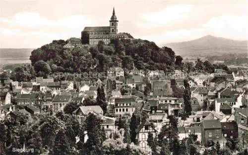 AK / Ansichtskarte Siegburg NRW Panorama mit Schloss