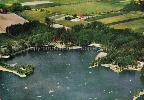 AK / Ansichtskarte Huecker-Moor Spenge NRW Original Fliegeraufnahme