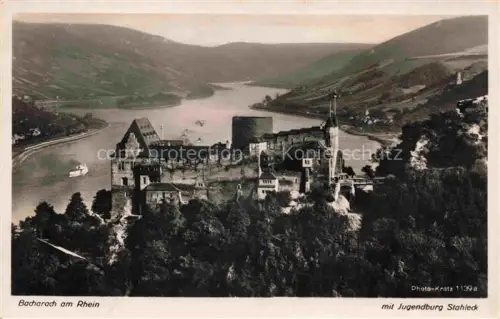 AK / Ansichtskarte Bacharach Rheinland-Pfalz Panorama Jugendburg Stahlecke Feldpost