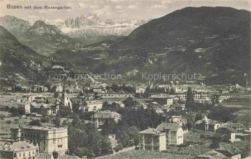 AK / Ansichtskarte Bozen  BOLZANO Suedtirol IT mit dem Rosengarten