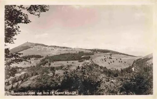 AK / Ansichtskarte Freundstein Ruine Saint-Die 88 Vosges Vue panoramique vue sur le Grand Ballon