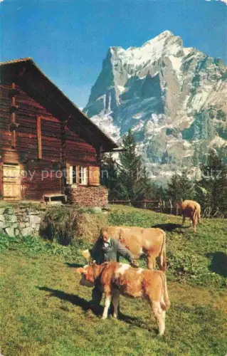 AK / Ansichtskarte Grindelwald BE Berghaus First Blick auf Wetterhorn Berner Alpen