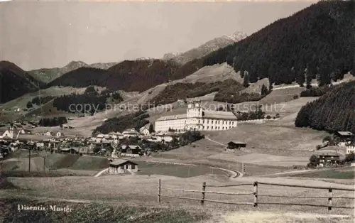 AK / Ansichtskarte Disentis GR Panorama Blick zum Kloster