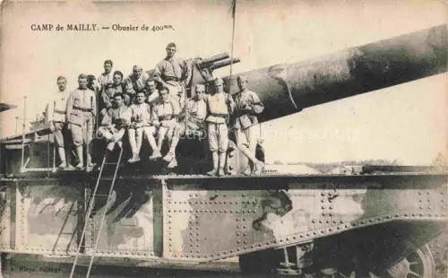 AK / Ansichtskarte Camp de Mailly TROYES 10 Aube Obusier de 400 mm