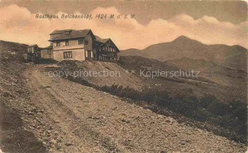 AK / Ansichtskarte Grosser Belchen 1424m Grand-Ballon Guebwiller 68 Haut-Rhin Gasthaus Belchenkopf