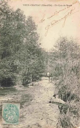 AK / Ansichtskarte Vieux-Chateau Montbard 21 Cote-d Or Un coin du Serein