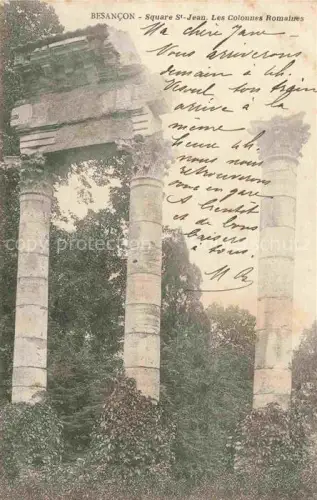 AK / Ansichtskarte BESANCON-LES BAINS 25 Doubs Square St. Jean Colonnes Romaines