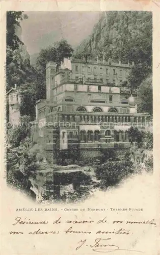 AK / Ansichtskarte Amelie-les-Bains-Palalda 66 Pyrenees-Orientales Gorges du Mondony Thermes Pujade
