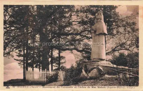 AK / Ansichtskarte Woerth-sur-Sauer Woerth Sauer 67 Bas-Rhin Monument du Cuirassier et l'Arbre de Mac Mahon