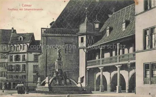 AK / Ansichtskarte COLMAR 68 Haut-Rhin Kaufhaus mit Schwendibrunnen Pruefstempel