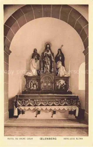 AK / Ansichtskarte Oelenberg oelenberg Kloster Reiningue Reiningen 68 Haut-Rhin Herz-Jesu-Altar