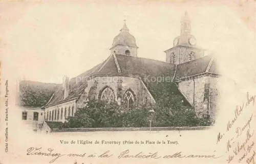 AK / Ansichtskarte Faverney VESOUL 70 Haute-Saone Eglise vue prise de la Place de la Tour