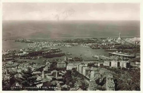 AK / Ansichtskarte GENOVA Genua Liguria IT Panorama dal Righi