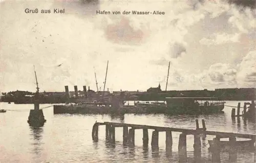 AK / Ansichtskarte KIEL  CITY Hafen von der Wasser Allee