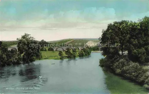 AK / Ansichtskarte WITTEN  RUHR NRW Partie an der Ruhr Viadukt