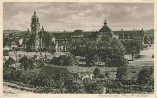 AK / Ansichtskarte WIESBADEN Partie vom Hauptbahnhof