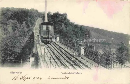 AK / Ansichtskarte WIESBADEN Nerobergbahn Talfahrt