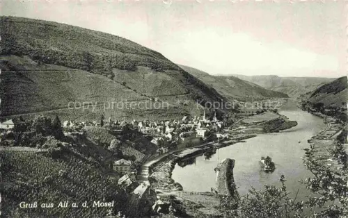 AK / Ansichtskarte Alf Bullay Mosel Panorama