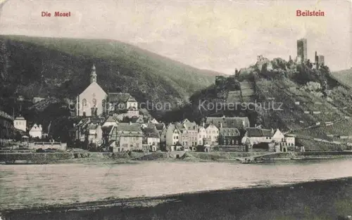 AK / Ansichtskarte Beilstein Mosel Rheinland-Pfalz Ruine Beilstein Kirche