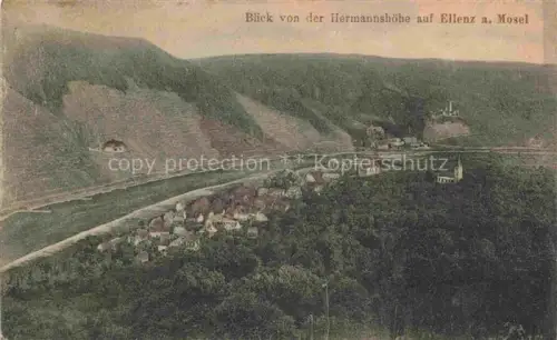 AK / Ansichtskarte Ellenz-Poltersdorf Mosel Rheinland-Pfalz Blick von der Hermannshoehe
