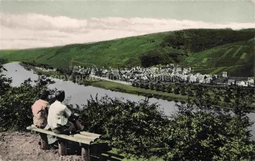 AK / Ansichtskarte Pommern Mosel Rheinland-Pfalz Panorama Moselpartie Campingplatz