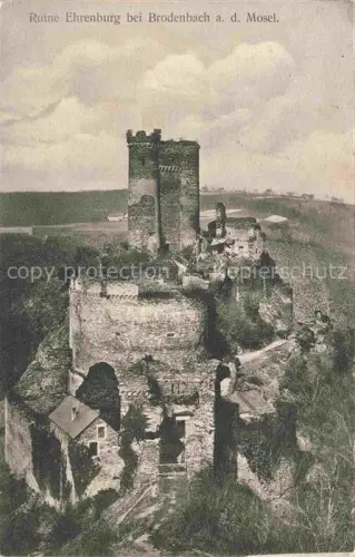 AK / Ansichtskarte Brodenbach Mosel Rheinland-Pfalz Ruine Ehrenburg