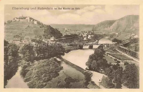 AK / Ansichtskarte Ebernburg Bad Muenster am Stein-Ebernburg Rheinland-Pfalz mit Rotenfels Panorama