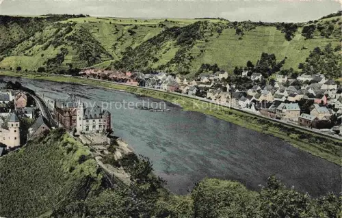 AK / Ansichtskarte Niederfell Mosel mit Burg von der Leyen