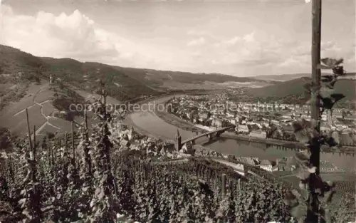 AK / Ansichtskarte Berncastel BERNKASTEL-KUES Rheinland-Pfalz Panorama an der Mosel