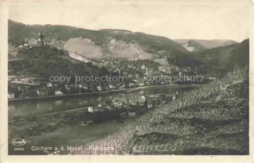 AK / Ansichtskarte Cochem Kochem Mosel Panorama Burgblick