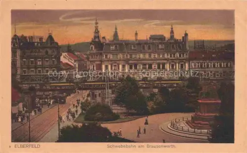 AK / Ansichtskarte Elberfeld Barmen WUPPERTAL Schwebebahn am Brausenwerth