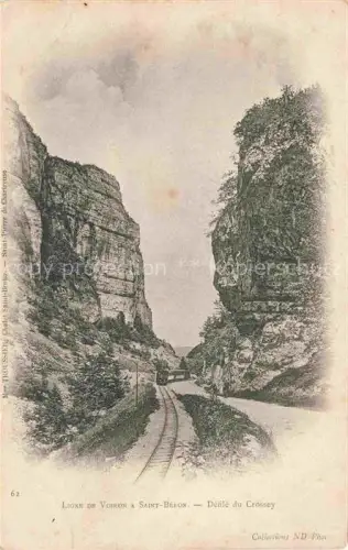 AK / Ansichtskarte Le Crossey Saint-Etienne-de-Crossey GRENOBLE 38 Isere Ligne de Voiron a Saint Beron Defile du Crossey