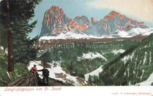 AK / Ansichtskarte Langkofelgruppe Sassolungo Sasso Lungo 3178m Bolzano IT Blick von St Jacob