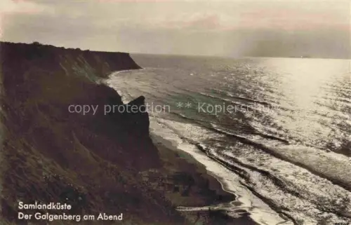AK / Ansichtskarte Samlandkueste Gross-Dirschkeim Donskoje Kaliningrad RU Der Galgenberg am Abend