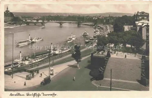 AK / Ansichtskarte DRESDEN Elbe Bruehlsche Terrasse