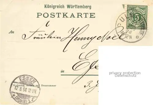 AK / Ansichtskarte ULM  Donau Rathaus