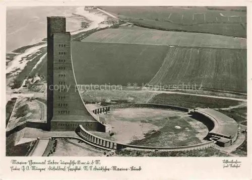 AK / Ansichtskarte LABOE Ostseebad Marine Ehrenmal Laboe Fliegeraufnahme