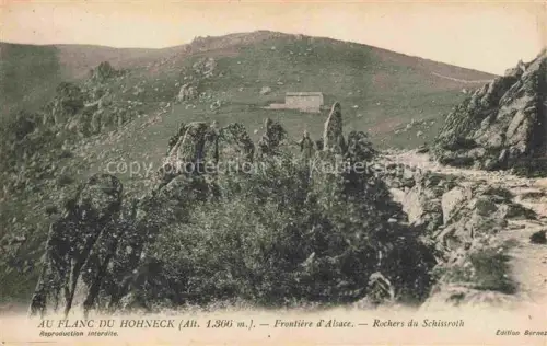 AK / Ansichtskarte Hohneck Le Gerardmer 88 Vosges Panorama Frontière d'Alsace Rochers du Schissroth